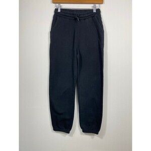 Old Navy Boys Black Jogger Sweatpants Size L 10-12 Elastic Waist